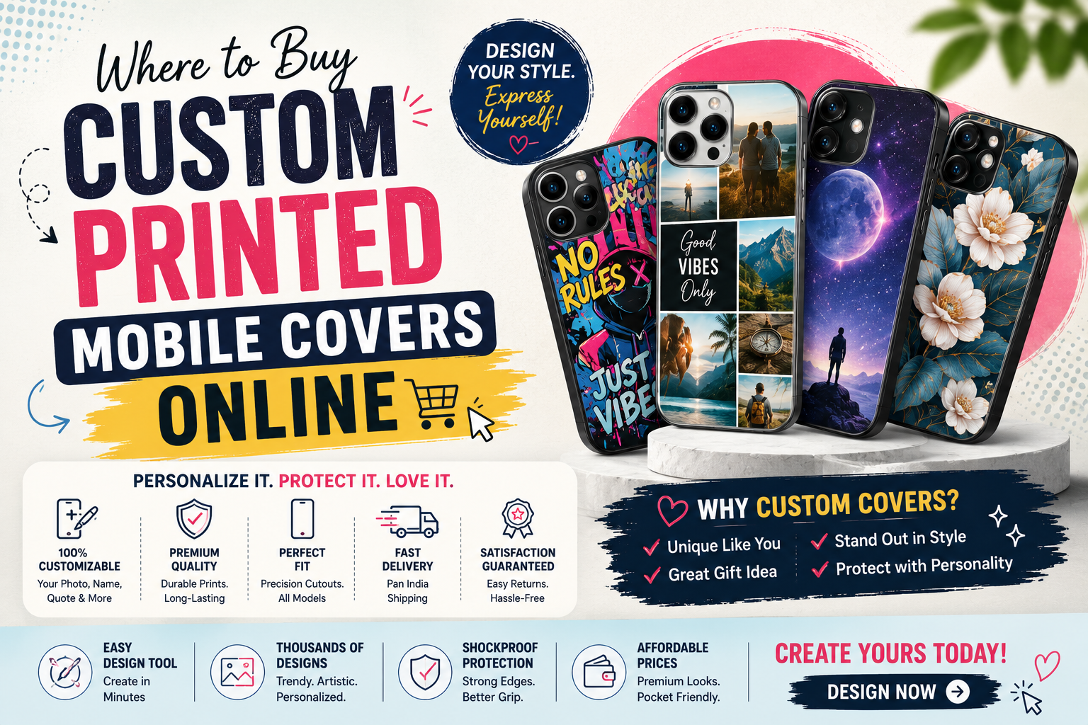  Custom Printed Mobile Covers Online