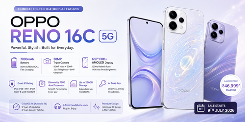 OPPO Reno 16C 5G Review: Specs, Price & Features India (2026)