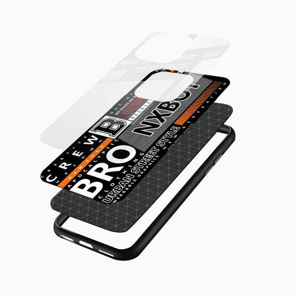 Bronx Boy Street Style Glass Mobile Cover – Urban Typography - Cover Stall