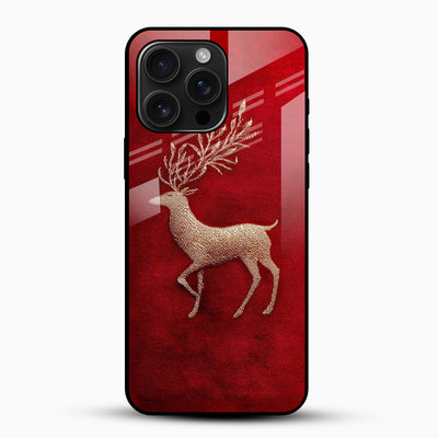 Red Deer Glass Mobile Cover – Elegant Wildlife Design