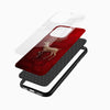 Artistic deer and antler design glass mobile case