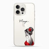 Red Rose Lady Silicon Mobile Case - Cover Stall