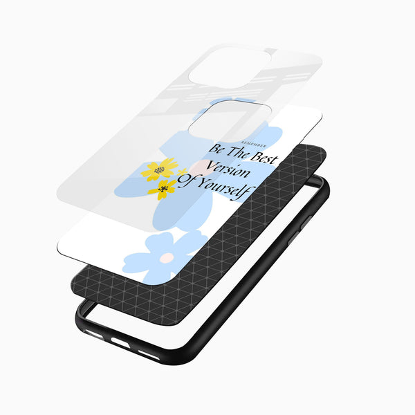 Be The Best Version Glass Mobile Case - Cover Stall