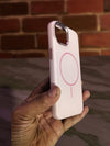 Blush Pink - Leather MagSafe Phone Case - Cover Stall