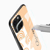 Minimalist rainbow pattern customized glass phone case
