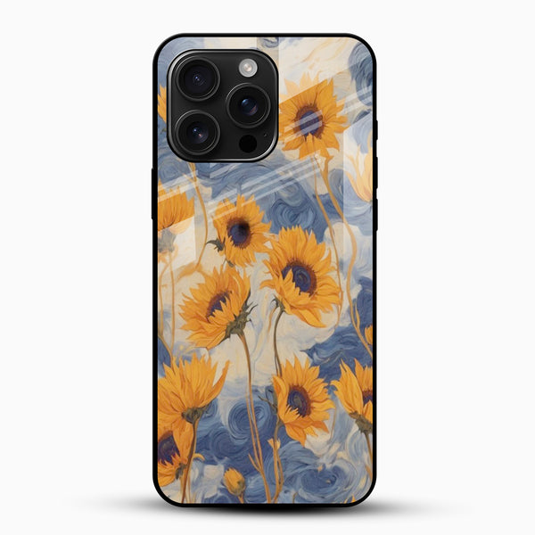 Sunflower Art Glass Mobile Case - Cover Stall