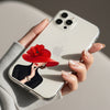 Lady in Red Hat Silicon Mobile Case - Cover Stall