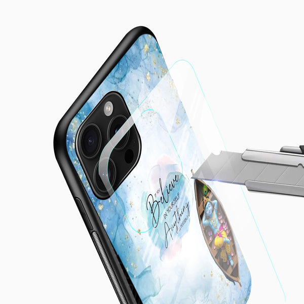 Believe In Yourself Glass Mobile Case - Cover Stall