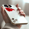 Lady in Red Hat Silicon Mobile Case - Cover Stall