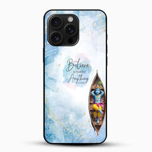 Believe In Yourself Glass Mobile Case – Motivational & Premium Design