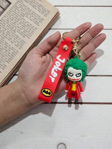 Joker Silicone Keychain – Red Outfit Bag Charm