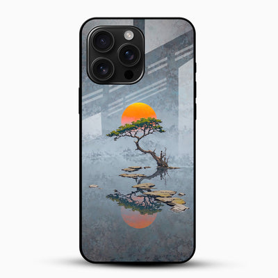 Lake Sunset Glass Mobile Case