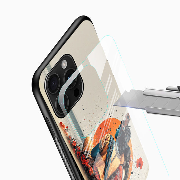 Lord Radha Krishna Glass Mobile Case - Cover Stall