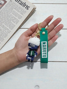 Anime Naruto Silicone Keychain – Masked Hero Bag Charm