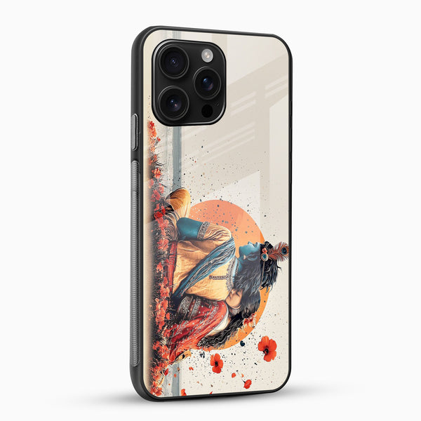 Lord Radha Krishna Glass Mobile Case - Cover Stall