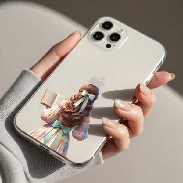 Girl with Book Silicon Mobile Case - Cover Stall