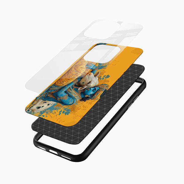 Lord Krishna Glass Mobile Case - Cover Stall