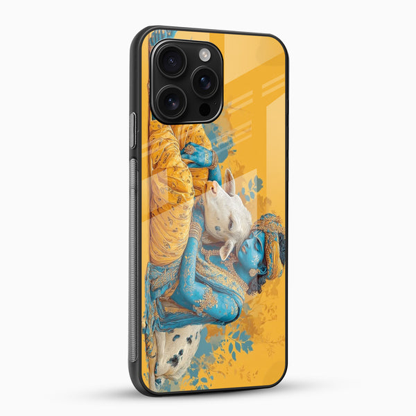 Lord Krishna Glass Mobile Case - Cover Stall