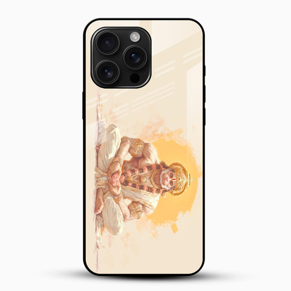 Lord Hanuman Glass Mobile Case - Cover Stall