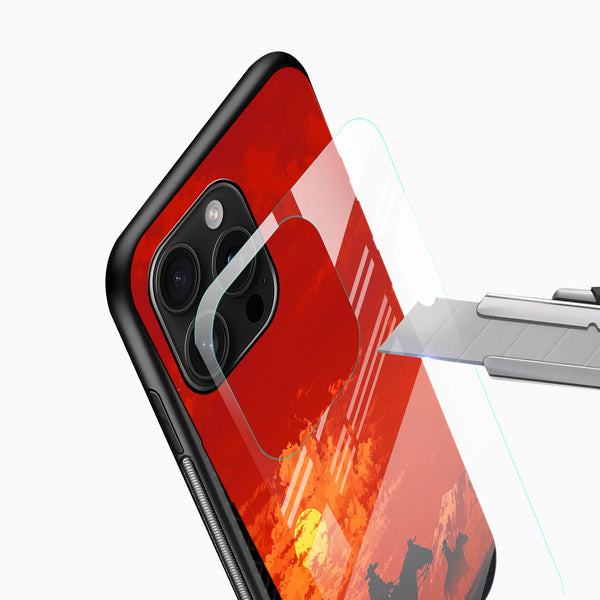 Desert Sunset Glass Mobile Case - Cover Stall