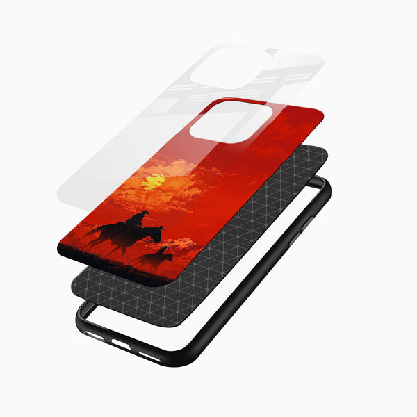 Desert Sunset Glass Mobile Case - Cover Stall