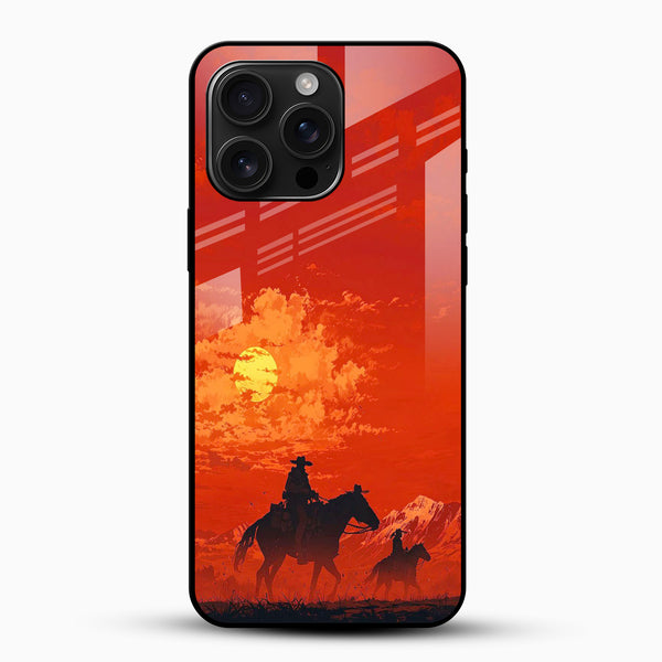 Desert Sunset Glass Mobile Case - Cover Stall