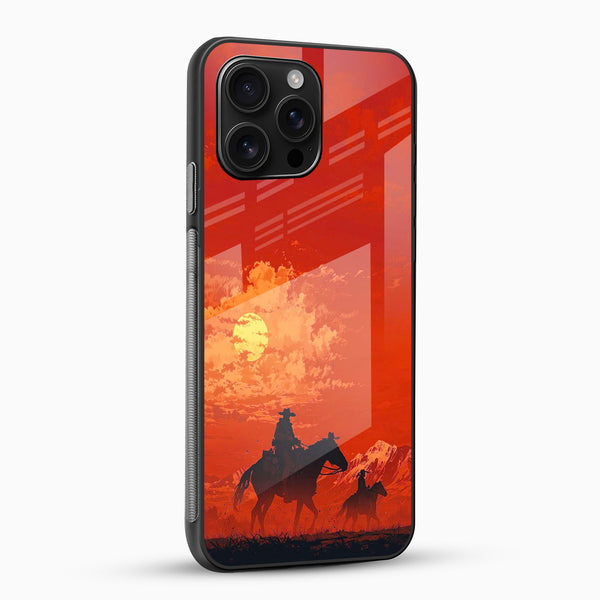 Desert Sunset Glass Mobile Case - Cover Stall