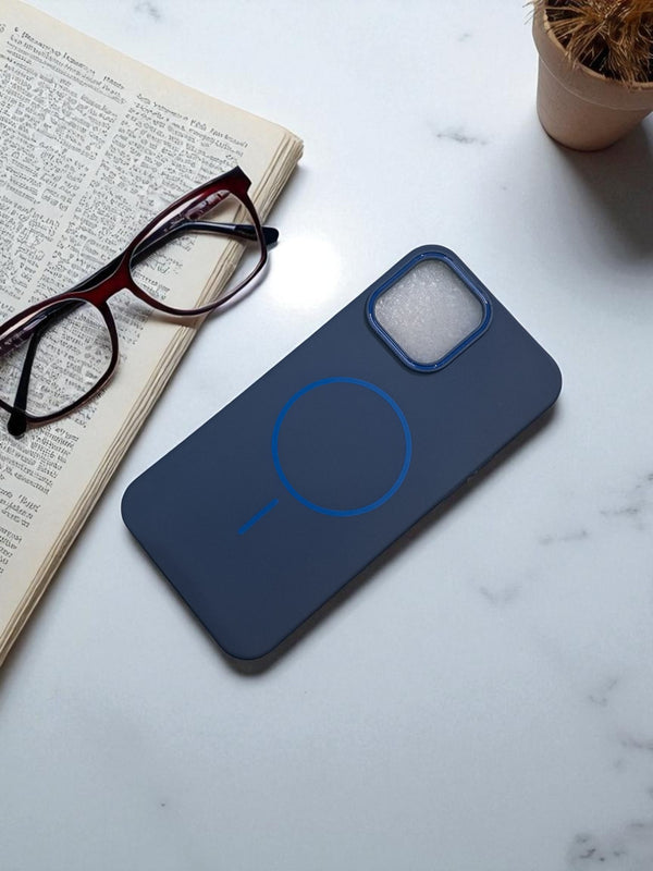 Navy Blue MagSafe Soft TPU Case - Cover Stall
