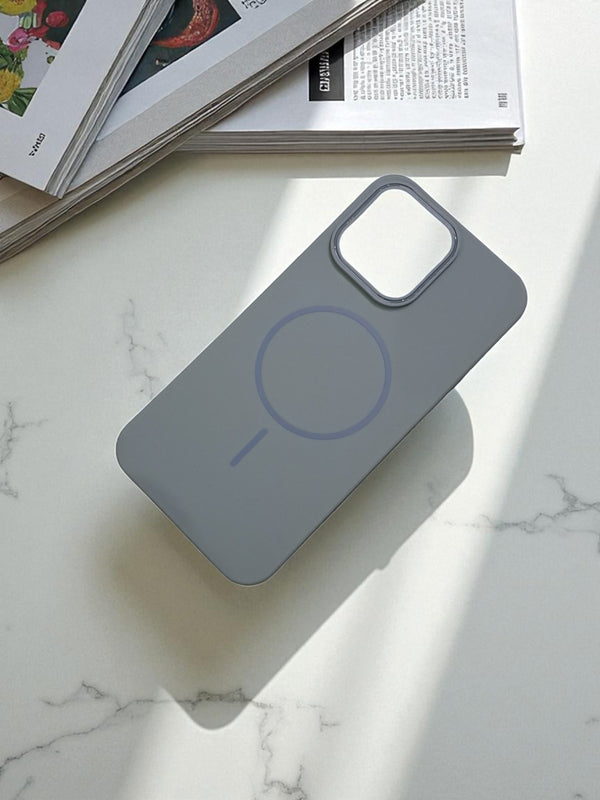 Light Grey MagSafe Soft TPU Case – Slim & Wireless Charging - Cover Stall