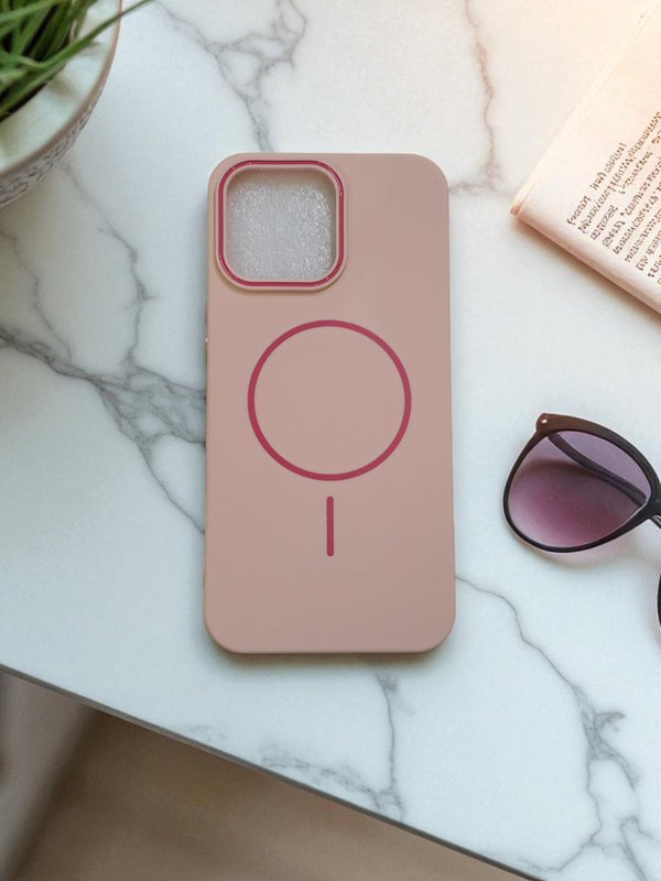 Peach MagSafe Soft TPU Case – Slim & Stylish Wireless Charging Cover - Cover Stall