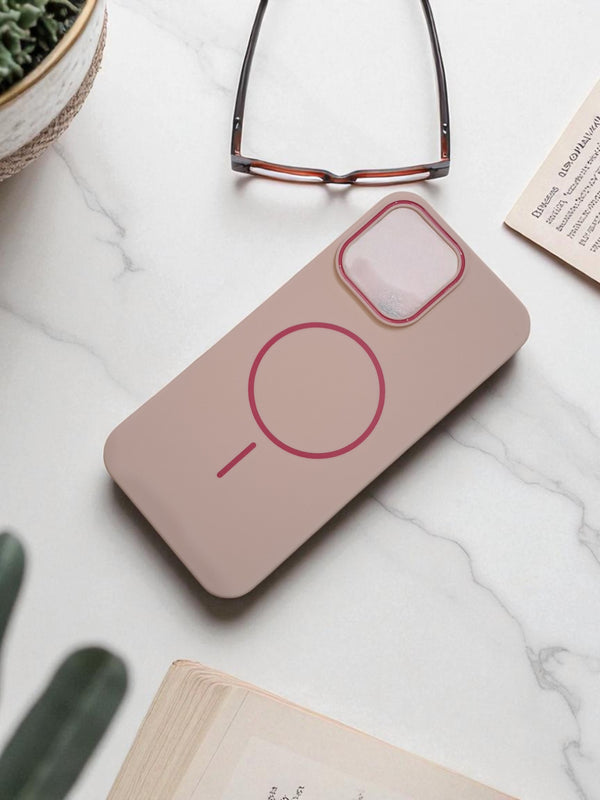 Peach MagSafe Soft TPU Case – Slim & Stylish Wireless Charging Cover - Cover Stall