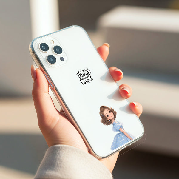 Girl in Blue Dress Quote Silicon Mobile Case - Cover Stall