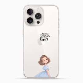 Girl in Blue Dress Quote Silicon Mobile Case