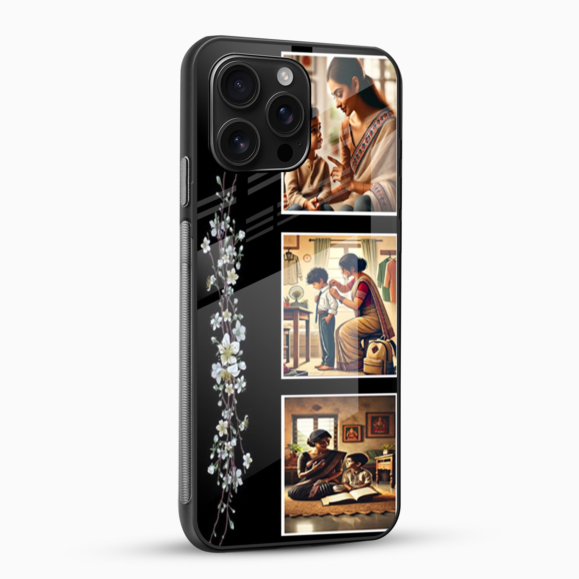 Custom Collage Glass Mobile Cover - Main Image