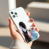 Girl with Flowers Silicon Phone Case [With Custom Name] - Cover Stall