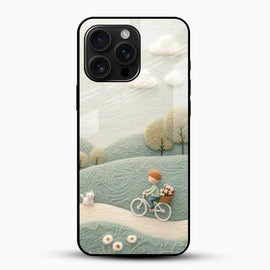 Bicycle Ride Glass Mobile Case