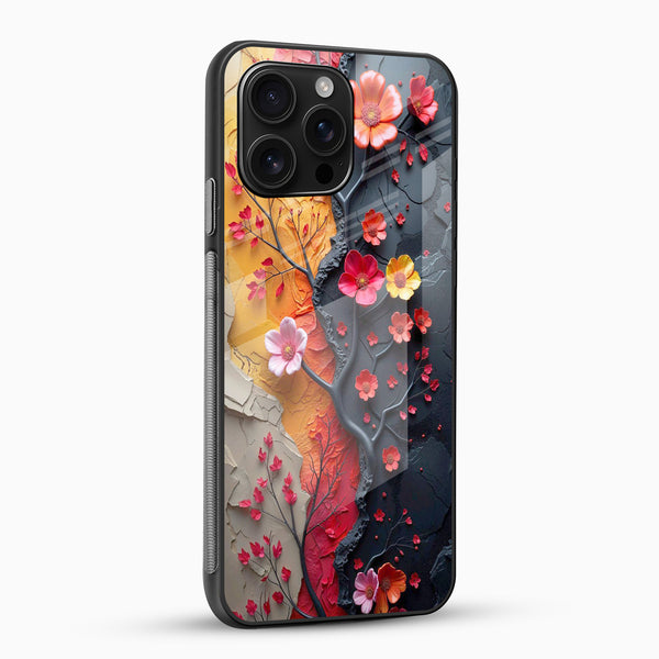 Floral Art Glass Mobile Case - Cover Stall