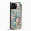 Leaf Pastel Glass Mobile Case - Cover Stall