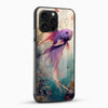 Betta Fish Glass Mobile Cover – Artistic Aqua Design - Cover Stall