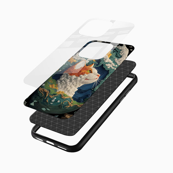 Cat Cloud Glass Mobile Case - Cover Stall