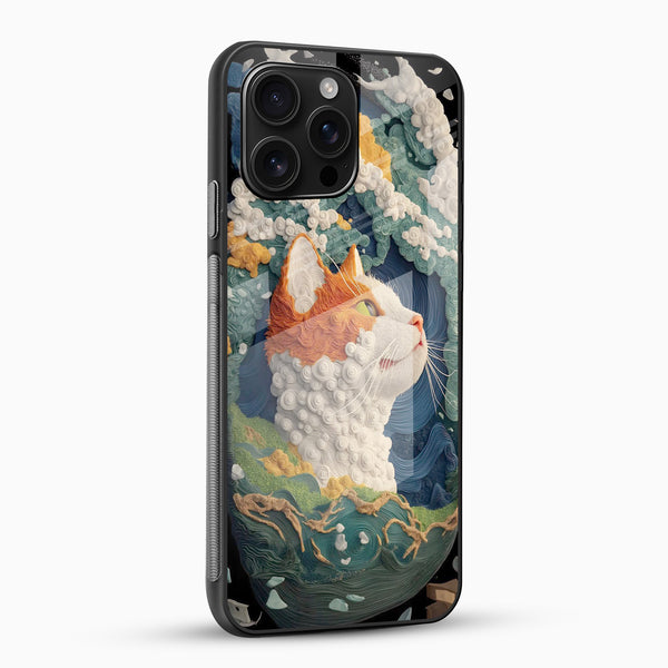 Cat Cloud Glass Mobile Case - Cover Stall