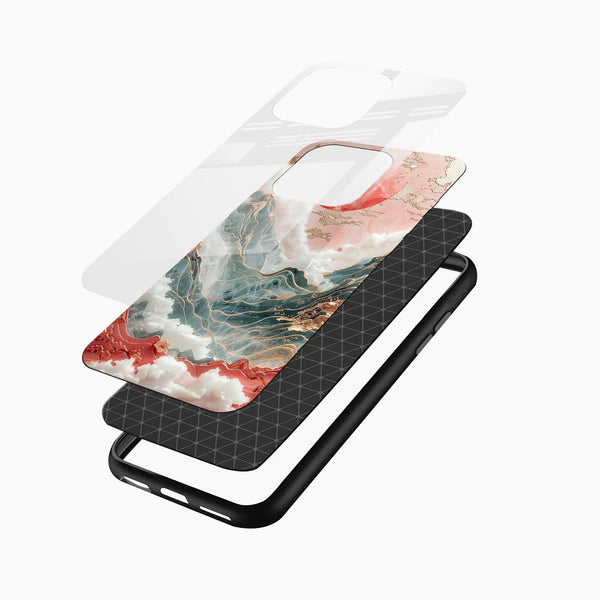 Red Sun Mountain Glass Mobile Case - Cover Stall