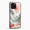 Red Sun Mountain Glass Mobile Case - Cover Stall
