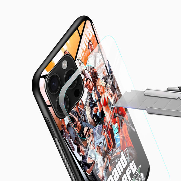Grand Theft Auto V Glass Mobile Cover - Cover Stall