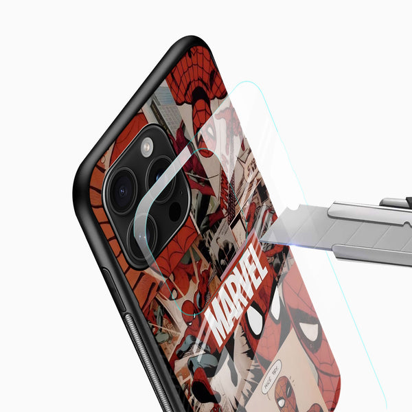 Marvel Spider - Man Comic Mobile Glass Case - Cover Stall