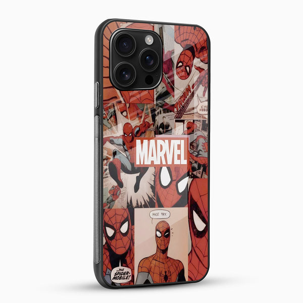 Marvel Spider - Man Comic Mobile Glass Case - Cover Stall