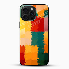 Color Splash Glass Mobile Case