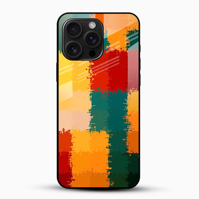 Color Splash Glass Mobile Case