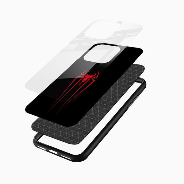 Spider - Red Glass Mobile Case - Cover Stall