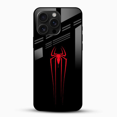 Spider-Red Glass Mobile Case